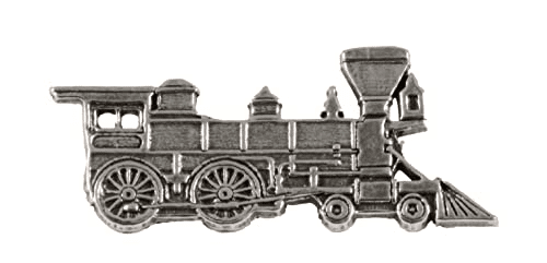 A vintage train-themed birthday party pin