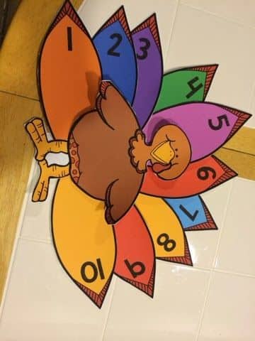 printable colored turkey feathers
