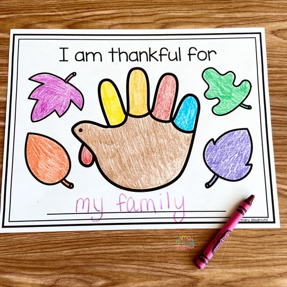 turkey placemat template