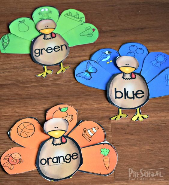 turkey template for kindergarten