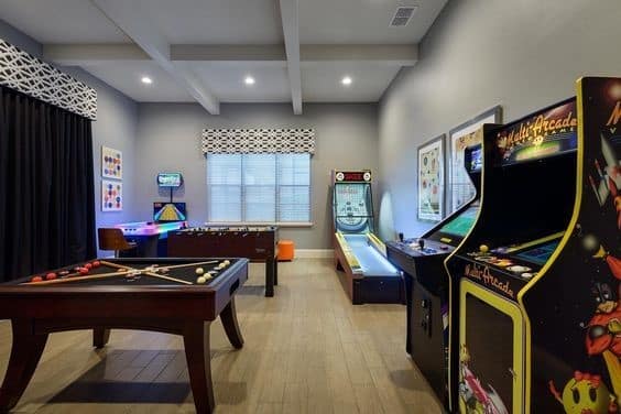 Arcade game man cave Arcade game man cave