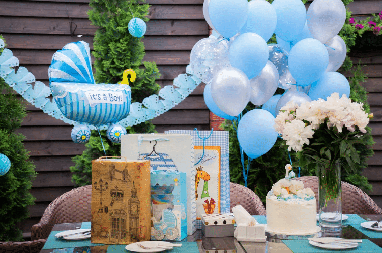 Balloons and streamer galore