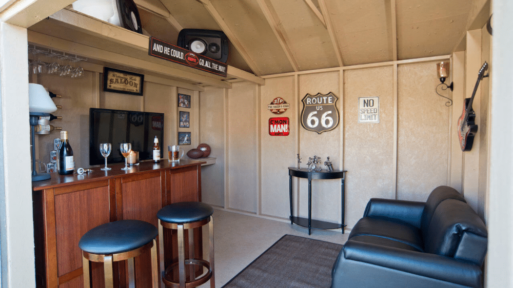 Bar in a shed
