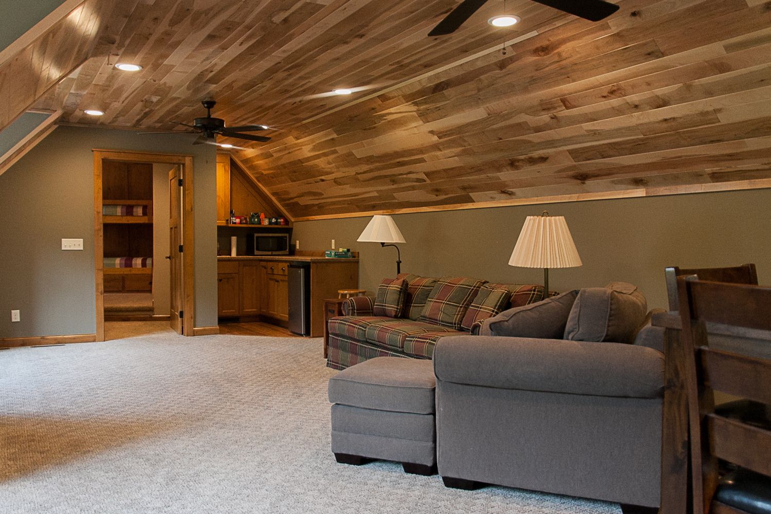 Garage loft man cave ideas