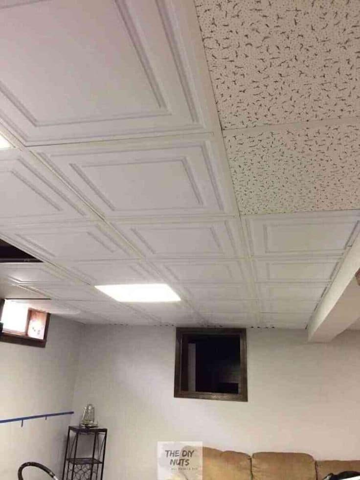 Low-cost drop ceiling tiles