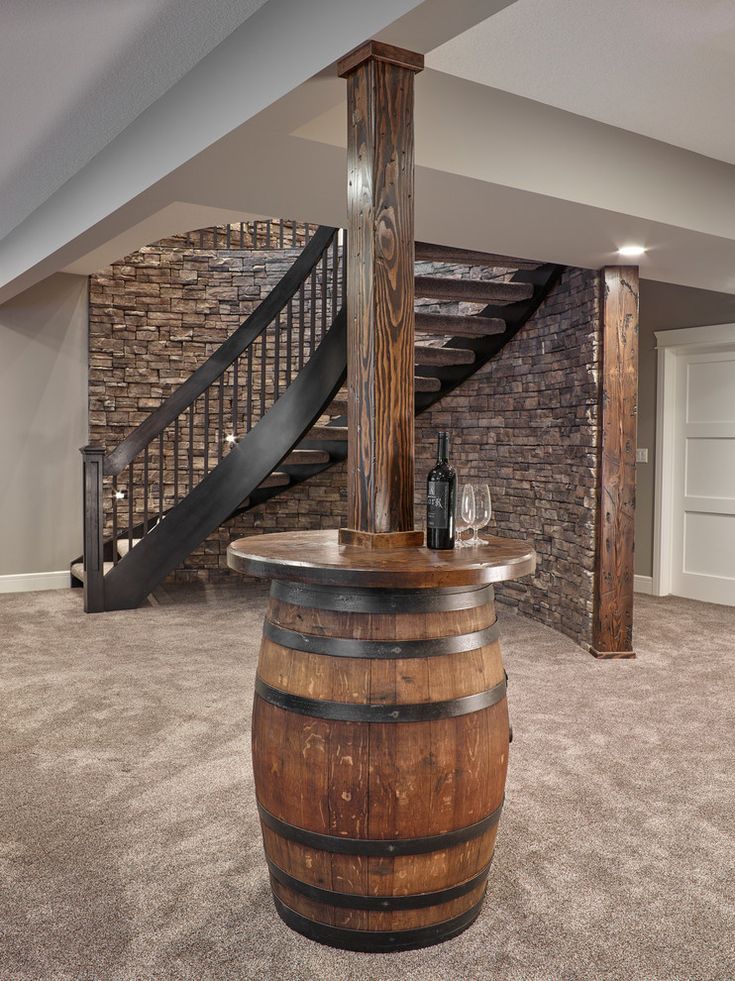 Man cave stair ideas