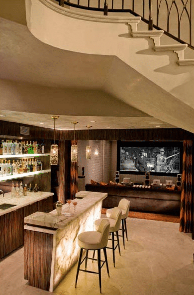 Mini movie theater man cave bar Mini movie theater man cave bar