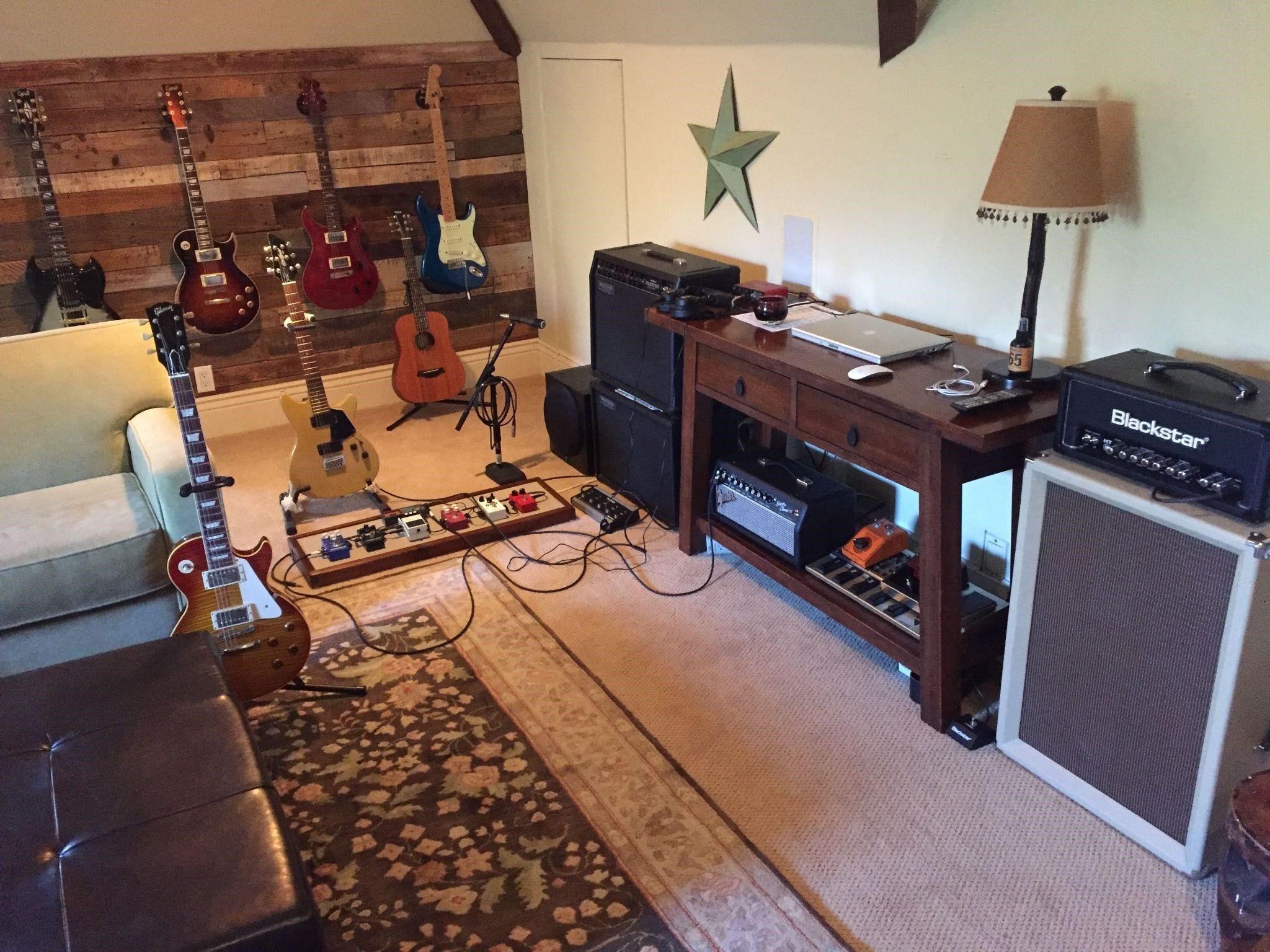 Music studio man cave Music studio man cave