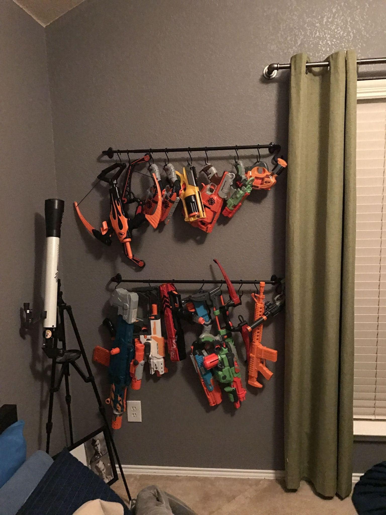 Nerf gun storage that’s fun to use