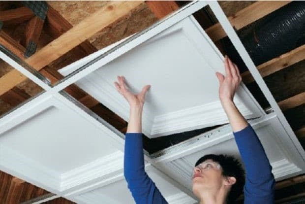 Planks of PVC ceiling Planks of PVC ceiling