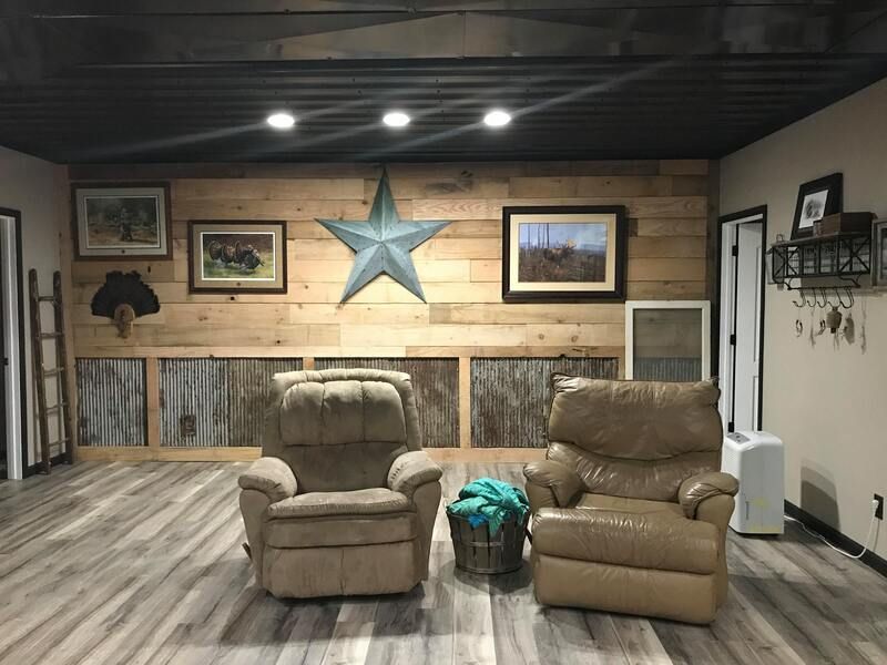 Rustic basement man cave ideas