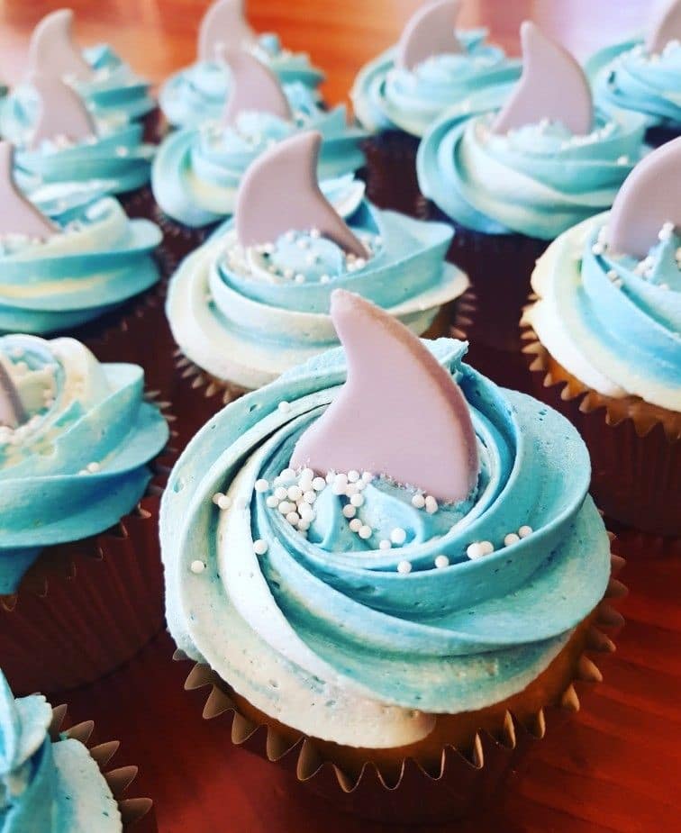 Shark cupcake Shark cupcake