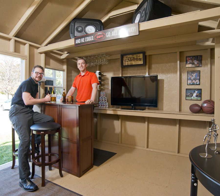 Simple garage man cave ideas