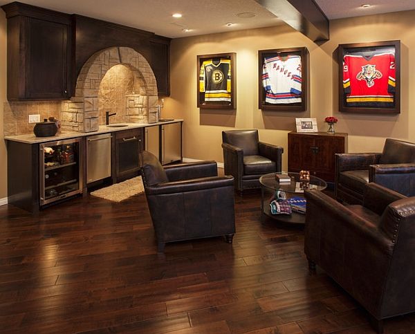 Simple man cave garage ideas