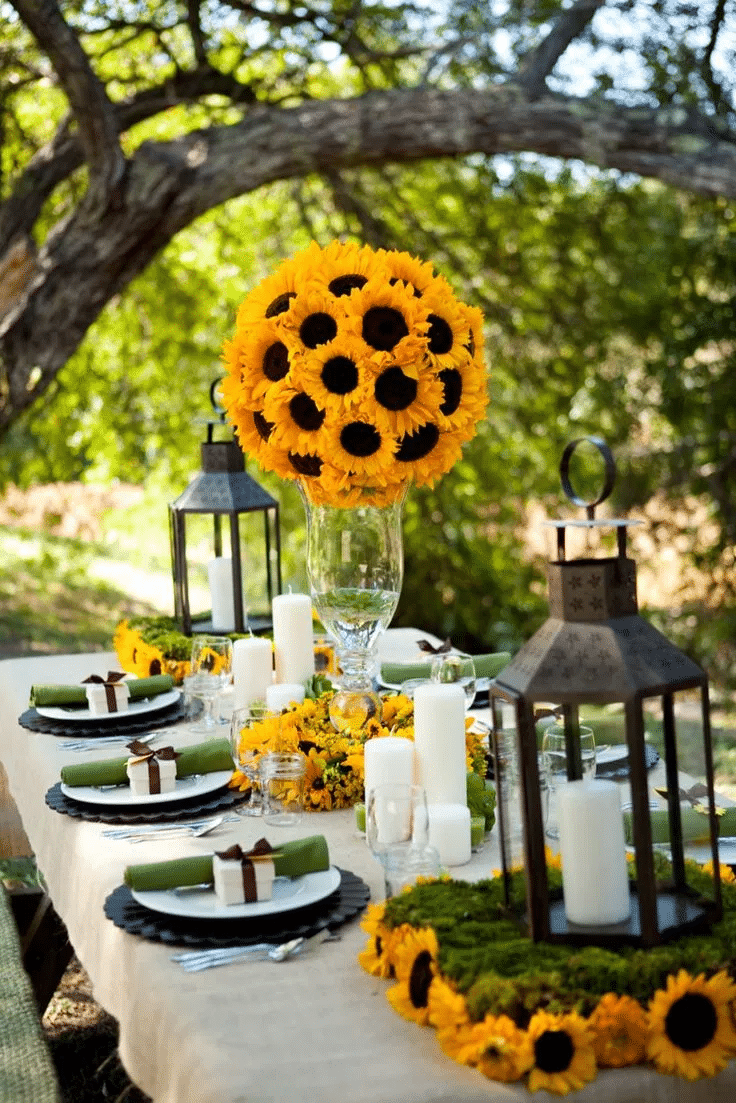 Sunflower table Sunflower table