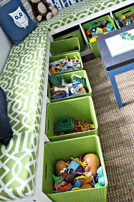 Toy storage bench Toy storage bench