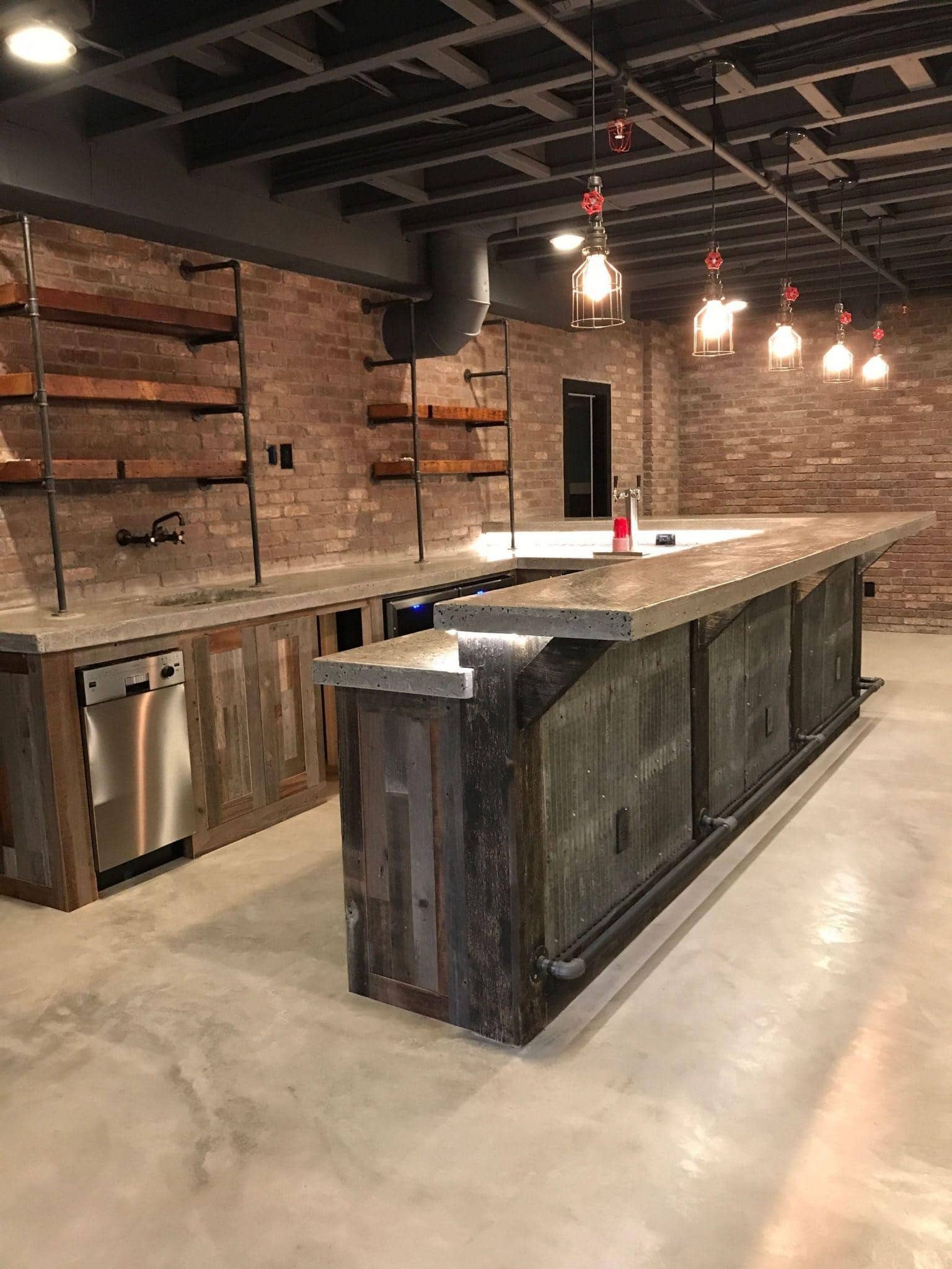 Unfinished basement bar ideas Unfinished basement bar ideas