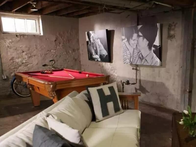 Unfinished basement billiards ideas Unfinished basement billiards ideas